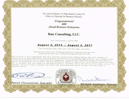 School District of Palm Beach County Small Business